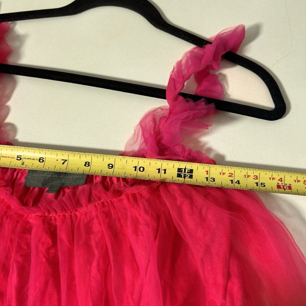 Anthropologie Sunday in Brooklyn Fairy Tulle Top Pink Ruffle Frilly Mesh‎ XS - Picture 5 of 7